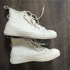 Converse White High-Top Canvas Sneakers for Women